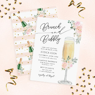 Invitación a la ducha de novias Brunch & Bubbly Ch