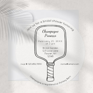 Invitación a la ducha de novias con baloncesto y p