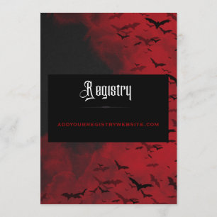 Invitación a la ducha de novias con batata de vamp