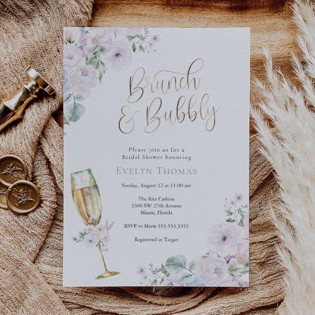Invitación a la ducha de novias con brunch y bubbl (Subido por el creador)
