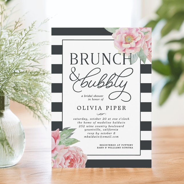 Invitación a la ducha de novias con brunch y bubbl (Subido por el creador)