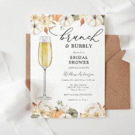 Invitación a la ducha de novias con brunch y bubbl