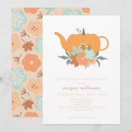 Invitación a la ducha de novias con calabaza Fiest