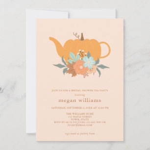 Invitación a la ducha de novias con calabaza Fiest