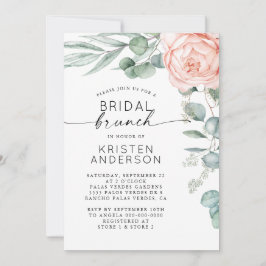 Invitación a la ducha de novias con color de color