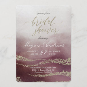Invitación a la ducha de novias con color de cruz
