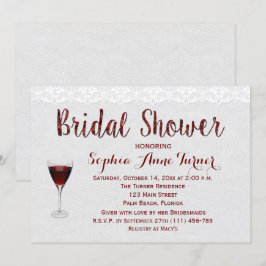 Invitación a la ducha de novias con degustación de