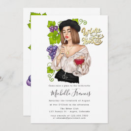 Invitación a la ducha de novias con degustación de