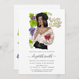 Invitación a la ducha de novias con degustación de