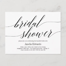 Invitación a la ducha de novias con estilo de colo