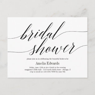 Invitación a la ducha de novias con estilo de colo