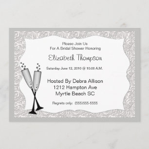 Invitación a la ducha de novias con lentes de cham