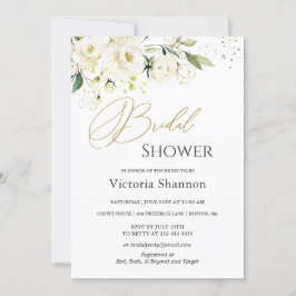 Invitación a la ducha de novias con mezcla de rosa