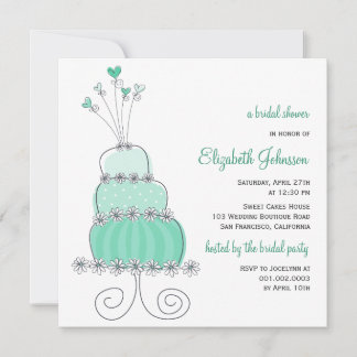Invitación a la ducha de novias con Moda de pastel