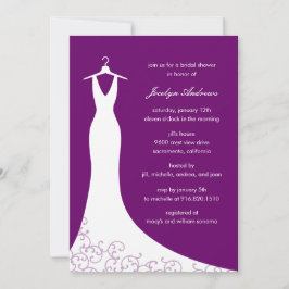Invitación a la ducha de novias con traje de costa