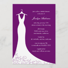 Invitación a la ducha de novias con traje de costa