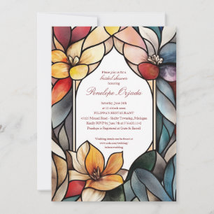 Invitación a la ducha de novias con vidrio templad