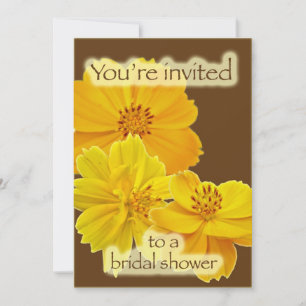 Invitación a la ducha de novias Cosmos