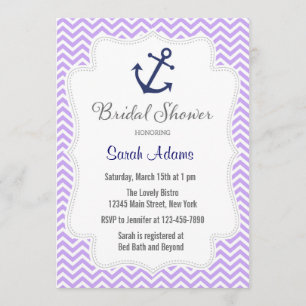 Invitación a la ducha de novias de Ancla Náutica