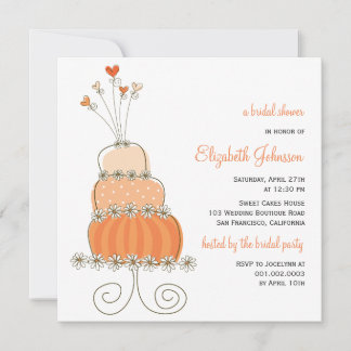 Invitación a la ducha de novias de Boda dulce Nara