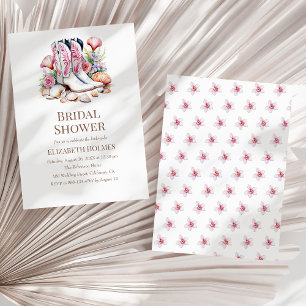 Invitación a la ducha de novias de Boho Coastal Co