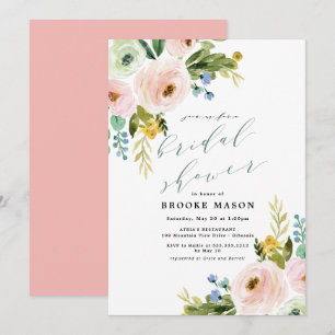 Invitación a la ducha de novias de Bouquet Floral 