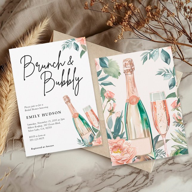 Invitación a la ducha de novias de Brunch y Bubbly (Subido por el creador)