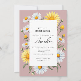 Invitación a la ducha de novias de color rosa Cham