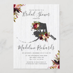 Invitación a la ducha de novias de destino del est
