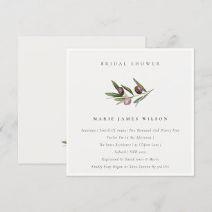 Invitación a la ducha de novias de filiación mínim