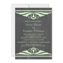 Invitación a la ducha de novias de Green Deco Chal