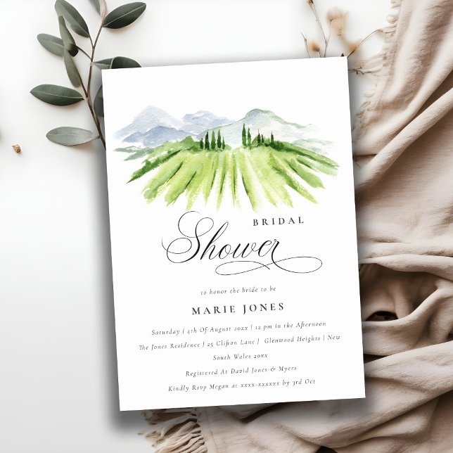Invitación a la ducha de novias de invierno verde  (Subido por el creador)