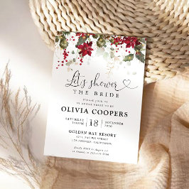 Invitación a la ducha de novias de la Poinsettia R