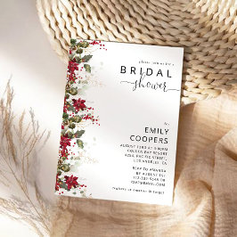 Invitación a la ducha de novias de la Poinsettia R