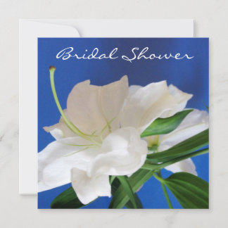 Invitación a la ducha de novias de Lirio Oriental