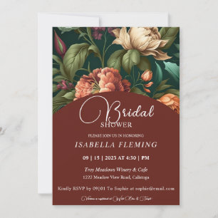 Invitación a la ducha de novias de Petales de flor