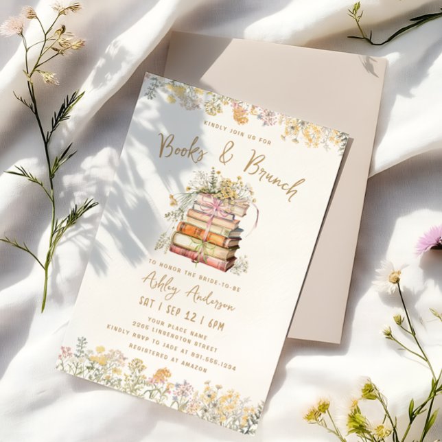 Invitación a la ducha de novias del Boho de Book & (Subido por el creador)