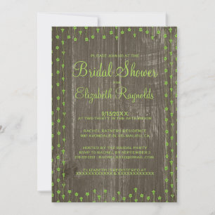 Invitación a la ducha de novias del Rústico Lime G
