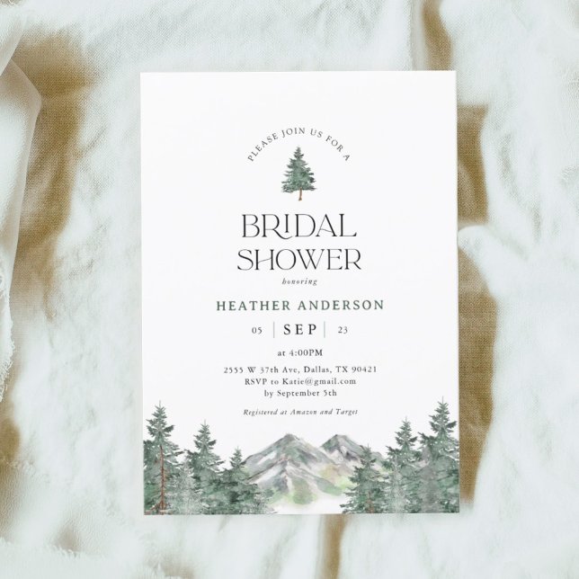 Invitación a la ducha de novias en el bosque de mo (Subido por el creador)