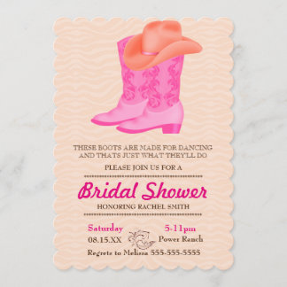 Invitación a la ducha de novias en el campo de la