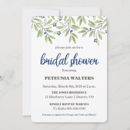 Invitación a la ducha de novias en el Foliage del