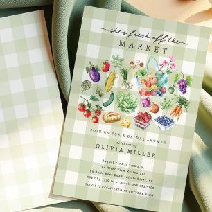Invitación a la ducha de novias en el mercado de a