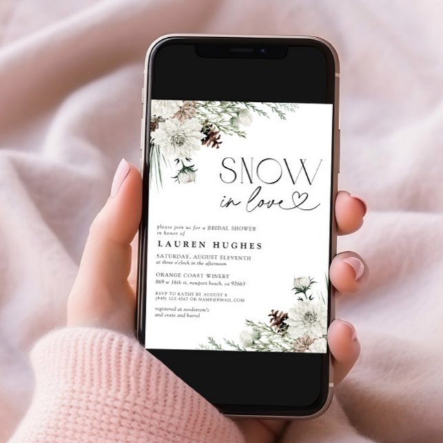 Invitación a la ducha de novias en Evergreen Snow (Subido por el creador)