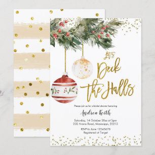 Invitación a la ducha de novias en la cubierta de 