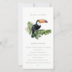 Invitación a la ducha de novias en la selva tropic