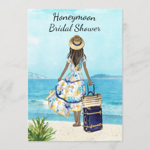 Invitación a la ducha de novias en las playas afro