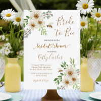 Invitación a la ducha de novias en verano para una