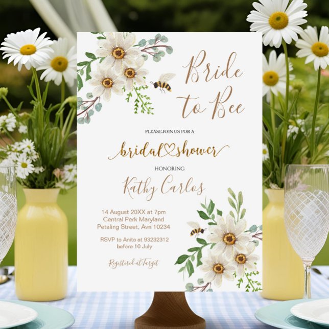 Invitación a la ducha de novias en verano para una (Subido por el creador)