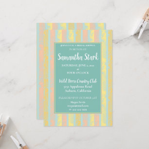Invitación a la ducha de novias Floral Pastel