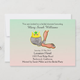 Invitación A La Ducha De Novias Graciosa Y Cadena